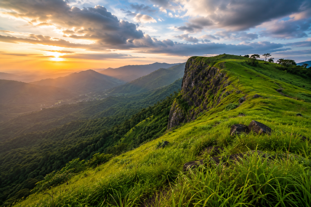 Panoramic view from elappara in peermade