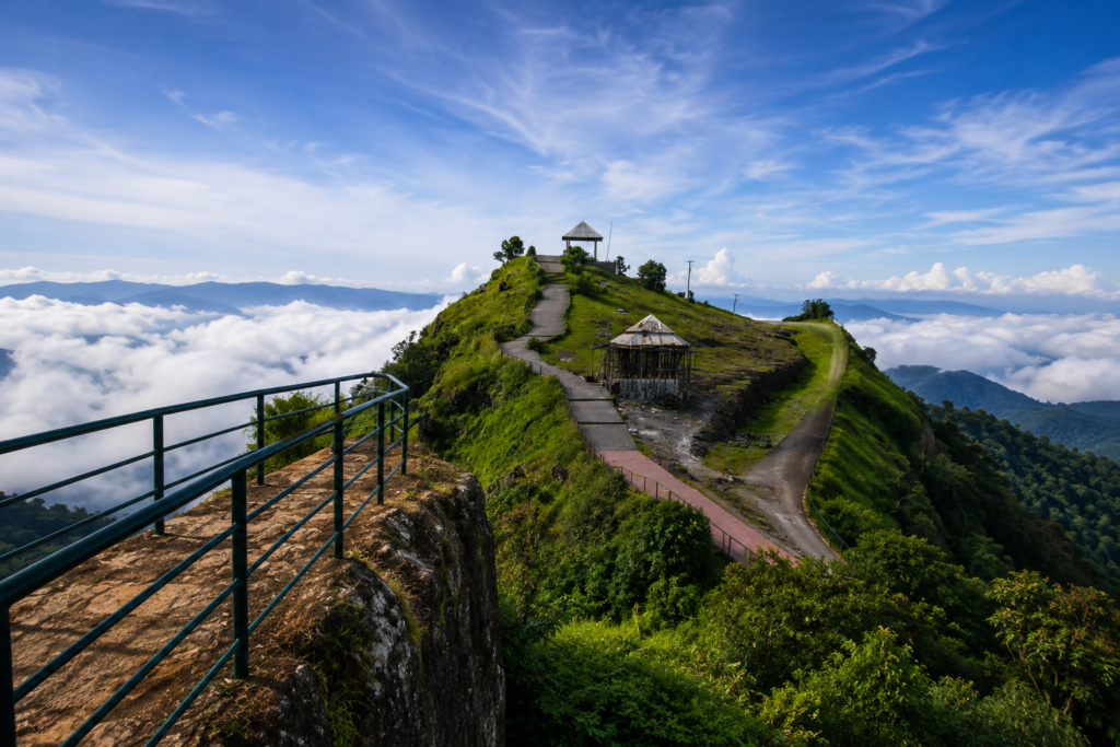 Panoramic view from Parunthumpara in Peermade